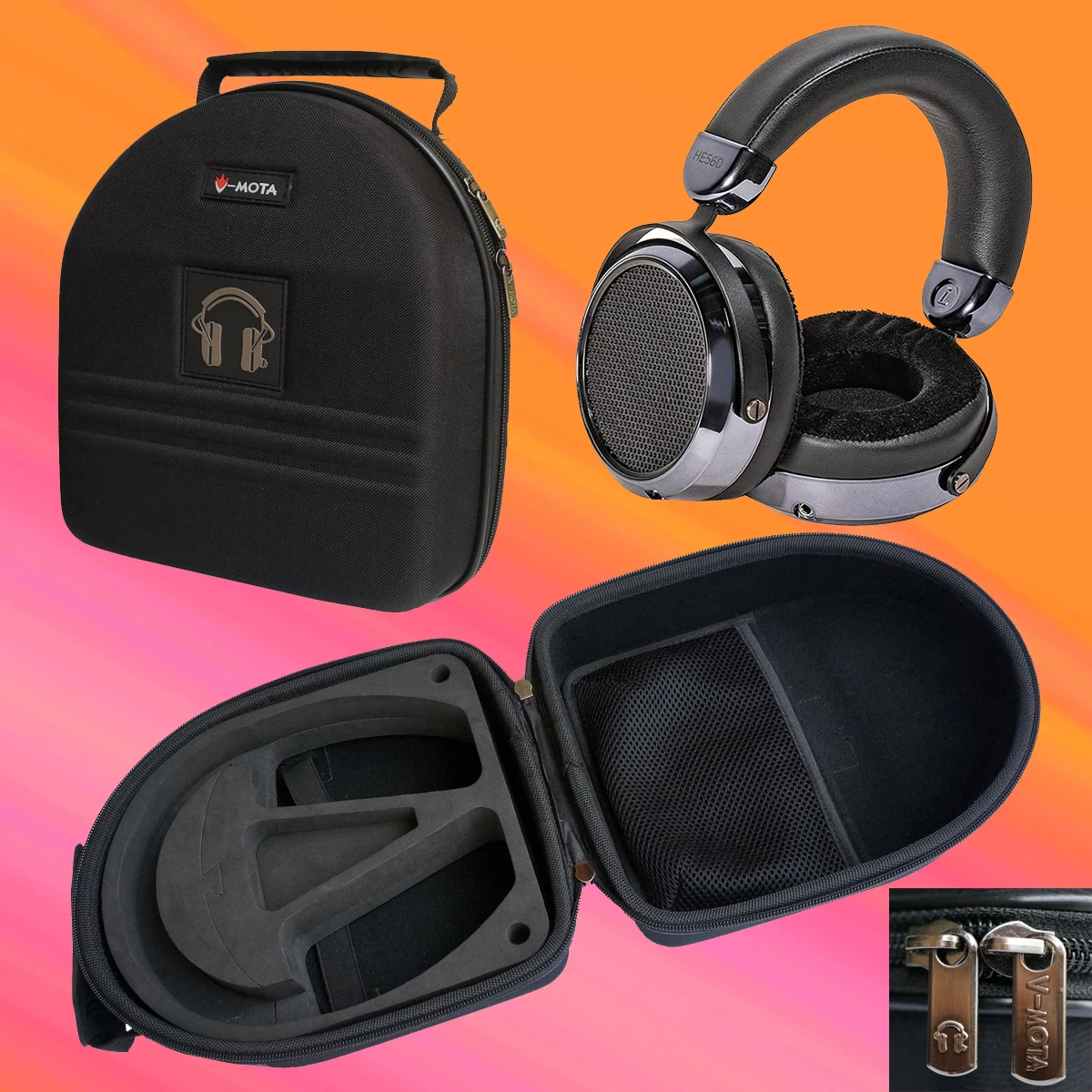 V-MOTA TDD Headphone Carry Case boxs For Use with Hifiman HE400i HD400SE HE560 V4 SUNDARA Over-ear Headphset (Suitcase) | Электроника