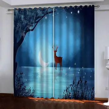 Luxury Blackout 3D Window Curtains For Living Room Bedroom blue stars curtains soundproof windproof curtains
Luxury Blackout 3D Window Curtains For Living Room Bedroom blue stars curtains soundproof windproof curtains