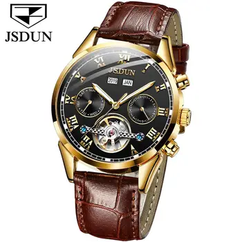 Men watch leather automatic mechanical clocks calendar month week luminous waterproof tourbillon mens fashion watches
Men watch leather automatic mechanical clocks calendar month week luminous waterproof tourbillon mens fashion watches