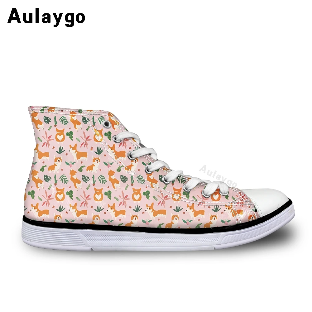 Aulaygo Lovely Corgi Dog Print Canvas Kids Shoes For Girls Leaf Animal Design Outdoor Flat Sneakers High Top Flats Buty Tenis
Aulaygo Lovely Corgi Dog Print Canvas Kids Shoes For Girls Leaf Animal Design Outdoor Flat Sneakers High Top Flats Buty Tenis