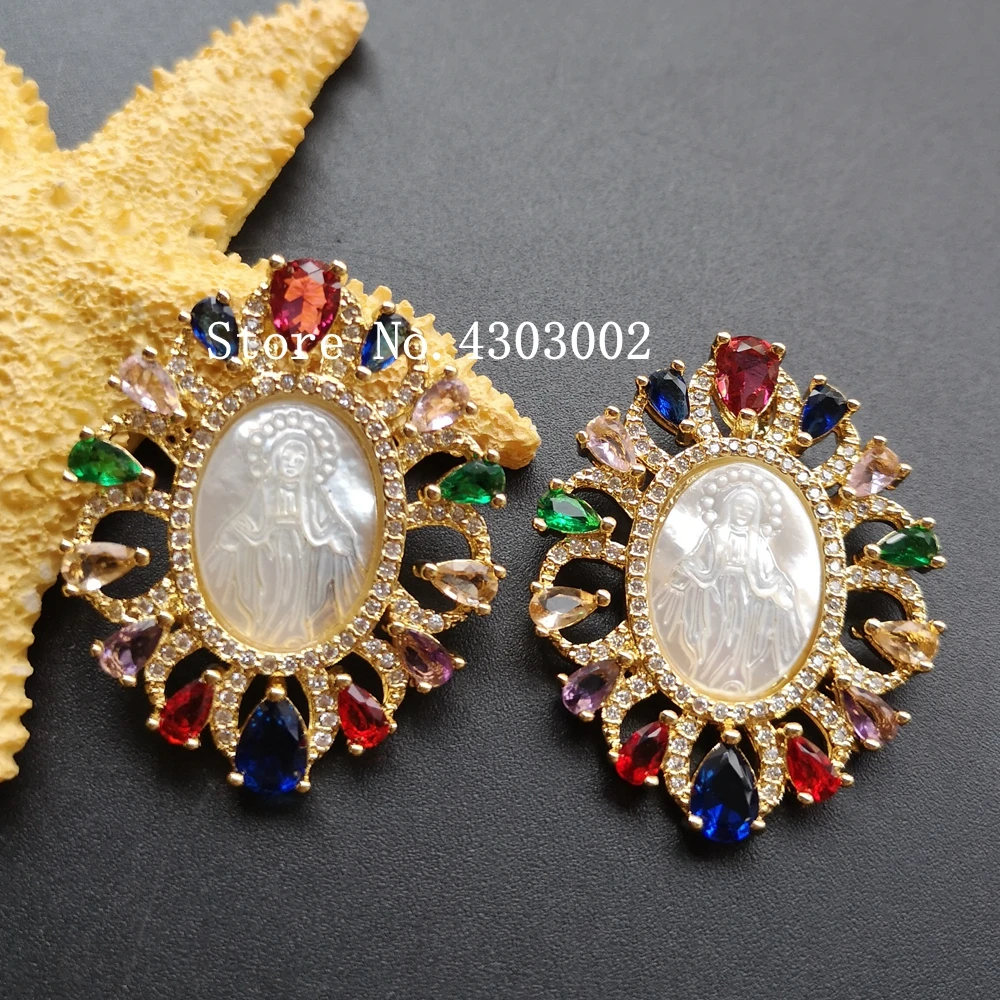 10pcs/lot 30x38mm Natural Grace Mother Pearl Shell Pendant With AAA CZ Lady of Grace MOP Pearl Shell Charms for Gift
10pcs/lot 30x38mm Natural Grace Mother Pearl Shell Pendant With AAA CZ Lady of Grace MOP Pearl Shell Charms for Gift