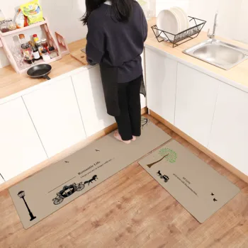 Creativity Rectangle Kitchen Mat PVC Leather Floor Mat Easy To Scrub Anti-skid Oil-proof Modern Home Decoration Kitchen Carpet
Creativity Rectangle Kitchen Mat PVC Leather Floor Mat Easy To Scrub Anti-skid Oil-proof Modern Home Decoration Kitchen Carpet