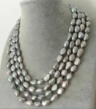Real AAA 8-9MM Natural Gray Baroque Pearl Necklace 100 inches long
Real AAA 8-9MM Natural Gray Baroque Pearl Necklace 100 inches long