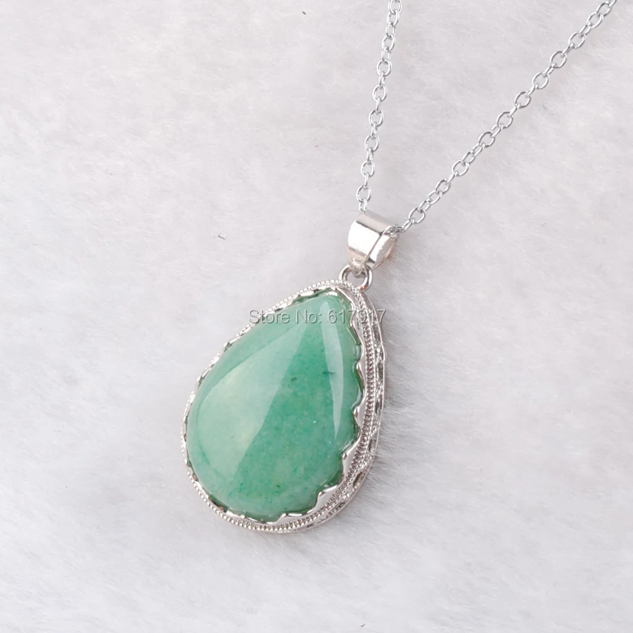 RONGZUAN Pendant & Necklace women Jewelry Natural Stone Aventurine Drop Shape Bead Dangle Pendants Reiki Chakra Chain 18" TN3717
RONGZUAN Pendant & Necklace women Jewelry Natural Stone Aventurine Drop Shape Bead Dangle Pendants Reiki Chakra Chain 18" TN3717