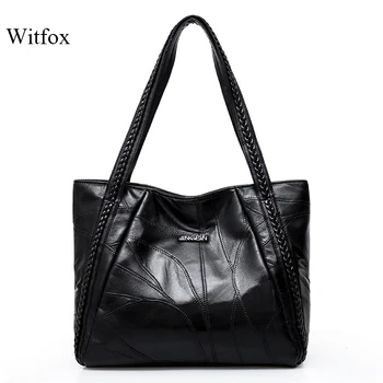 WITFOX 100% Genuine leather sheep skin women 's shoulder bag big capacity thread pattern shopping packet for ladies tote
WITFOX 100% Genuine leather sheep skin women 's shoulder bag big capacity thread pattern shopping packet for ladies tote