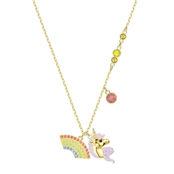 Original 100% S925 Sterling Silver Unicorn Rainbow Trendy Necklace Women Logo Fine High-End Jewelry Western Style
Original 100% S925 Sterling Silver Unicorn Rainbow Trendy Necklace Women Logo Fine High-End Jewelry Western Style