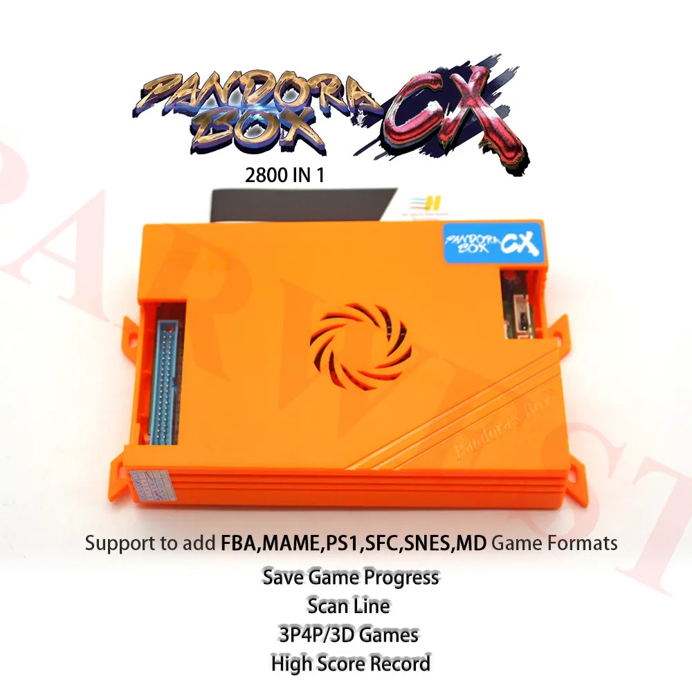 

Pandora Box CX 2800 in 1 Family board Can Save Game Can 3P 4P game Can add FBA MAME PS1 SFC SNES MD Game 3D tekken Mortal Kombat