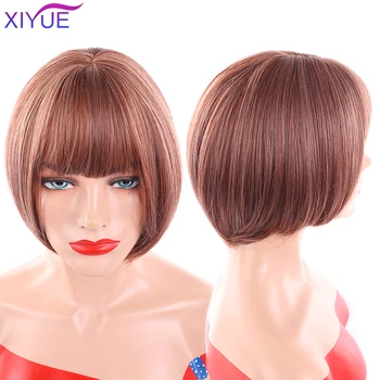Female Synthetic Short Straight Wigs For Fashion Women Natural Hair Mixed Wig Air Bangs 6 Inches Daily/COS Wigs
Female Synthetic Short Straight Wigs For Fashion Women Natural Hair Mixed Wig Air Bangs 6 Inches Daily/COS Wigs