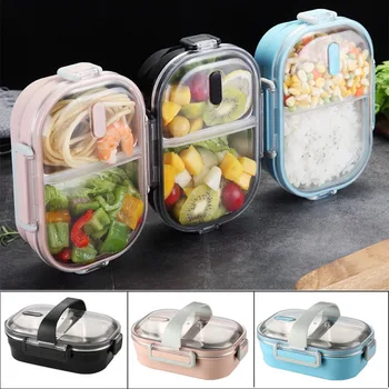 Portable Lunch Box Stainless Steel Lunch Box Container Bento Box with Strap Food container For Children School Ofiice Picnic 1pc
Portable Lunch Box Stainless Steel Lunch Box Container Bento Box with Strap Food container For Children School Ofiice Picnic 1pc