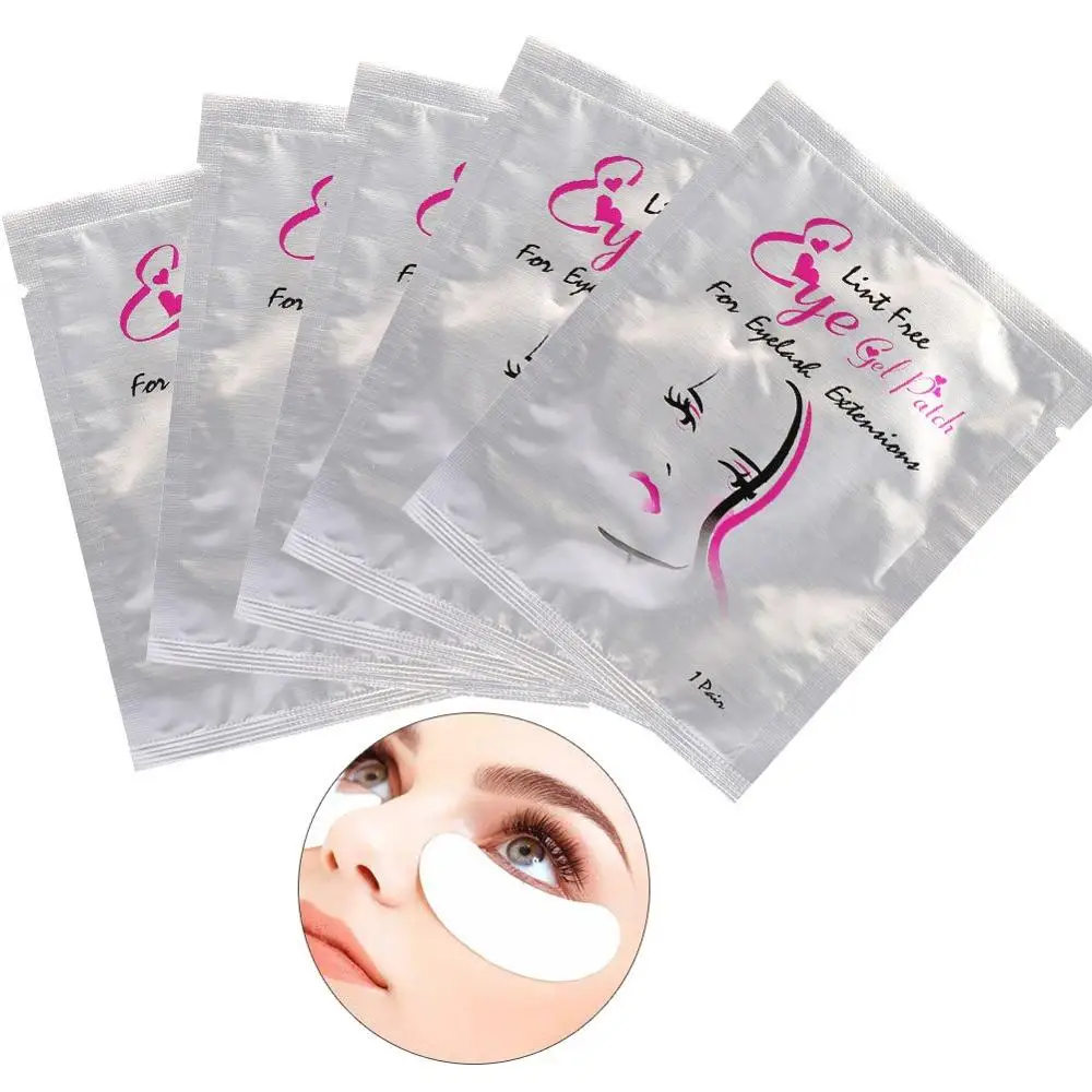 

25/50pairs New Paper Patches Eyelash Under Eye Pads Lash Eyelash Extension Paper Patches Eye Tips Sticker Wraps Make Up Tools