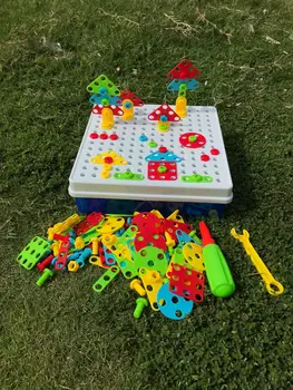 Kids Screwing Blocks Toys Assembly Disassembly Educational Toy Electric Drill Screwing Creative Educational Puzzle Design Toys
Kids Screwing Blocks Toys Assembly Disassembly Educational Toy Electric Drill Screwing Creative Educational Puzzle Design Toys