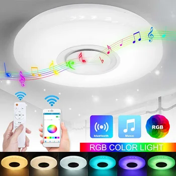 80W Music Led Ceiling Light Lamp RGB Flush Mount Round Music APP bluetooth Speaker Smart Ceiling Lamp With Remote Control
80W Music Led Ceiling Light Lamp RGB Flush Mount Round Music APP bluetooth Speaker Smart Ceiling Lamp With Remote Control