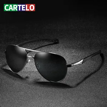 CARTELO Design Pilot Male Sun Glasses Driving Metail Frame Quality Oversized Spring Leg Alloy Men Sunglasses Polarized Brand
CARTELO Design Pilot Male Sun Glasses Driving Metail Frame Quality Oversized Spring Leg Alloy Men Sunglasses Polarized Brand