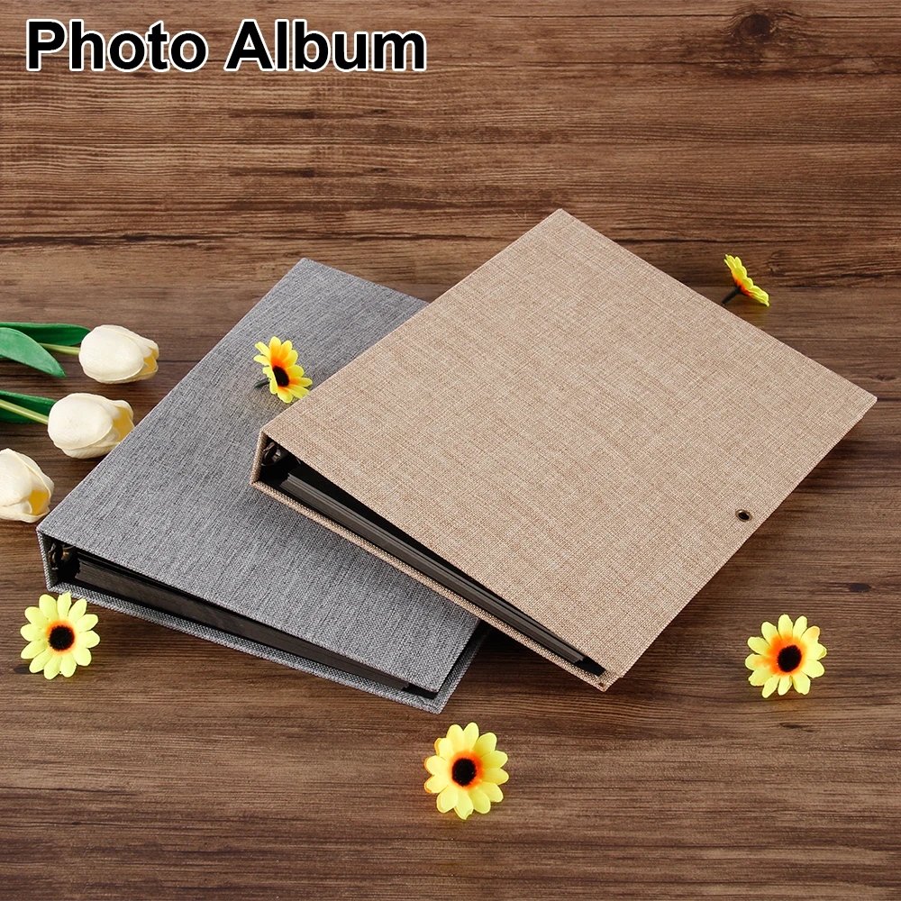 

Cotton and Linen Diy Album Homemade Loose-leaf Simple Hemp Rope Photo Book Album Baby Book Memories Scrapbook Paper Travel