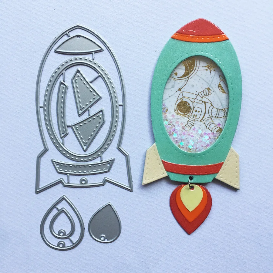 Rocket Pattern Metal Cutting Dies Stencil Scrapbooking Craft Embossing for Making Diy Paper Card Die Cut Christmas New Year Dies
Rocket Pattern Metal Cutting Dies Stencil Scrapbooking Craft Embossing for Making Diy Paper Card Die Cut Christmas New Year Dies