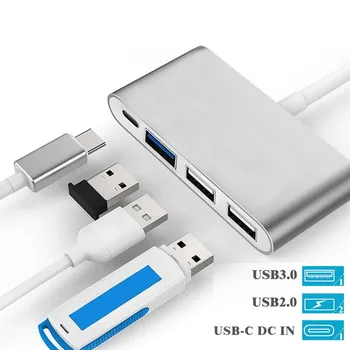 Multiple Ports 4-in-1 Type-C USB 2.0/3.0 Splitter USB Hub Adapter For MacBook PC Laptop Computer Universal Accessories adapter
Multiple Ports 4-in-1 Type-C USB 2.0/3.0 Splitter USB Hub Adapter For MacBook PC Laptop Computer Universal Accessories adapter