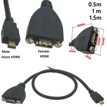 0.5m 1m 1.5m Gold Plated High Speed Micro HDMI Male to HDMI Female Extension Cable With Screw Panel Mount
0.5m 1m 1.5m Gold Plated High Speed Micro HDMI Male to HDMI Female Extension Cable With Screw Panel Mount