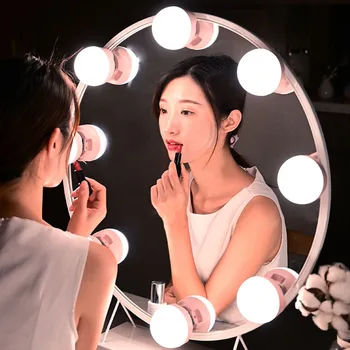 5pcs Make up Mirror LED Light Bulbs Kit USB Rechargeable Port Cosmetic Lighted 3 Brightness lights Magnet remote control Light
5pcs Make up Mirror LED Light Bulbs Kit USB Rechargeable Port Cosmetic Lighted 3 Brightness lights Magnet remote control Light