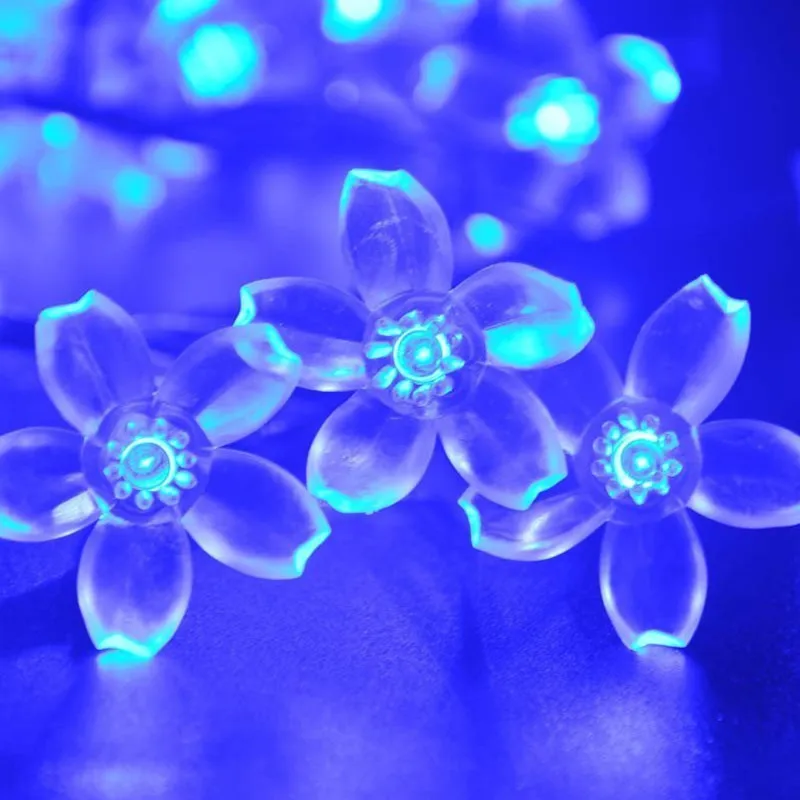 30LED cherry blossom solar light string garden Christmas decoration peach flower lantern 
30LED cherry blossom solar light string garden Christmas decoration peach flower lantern
