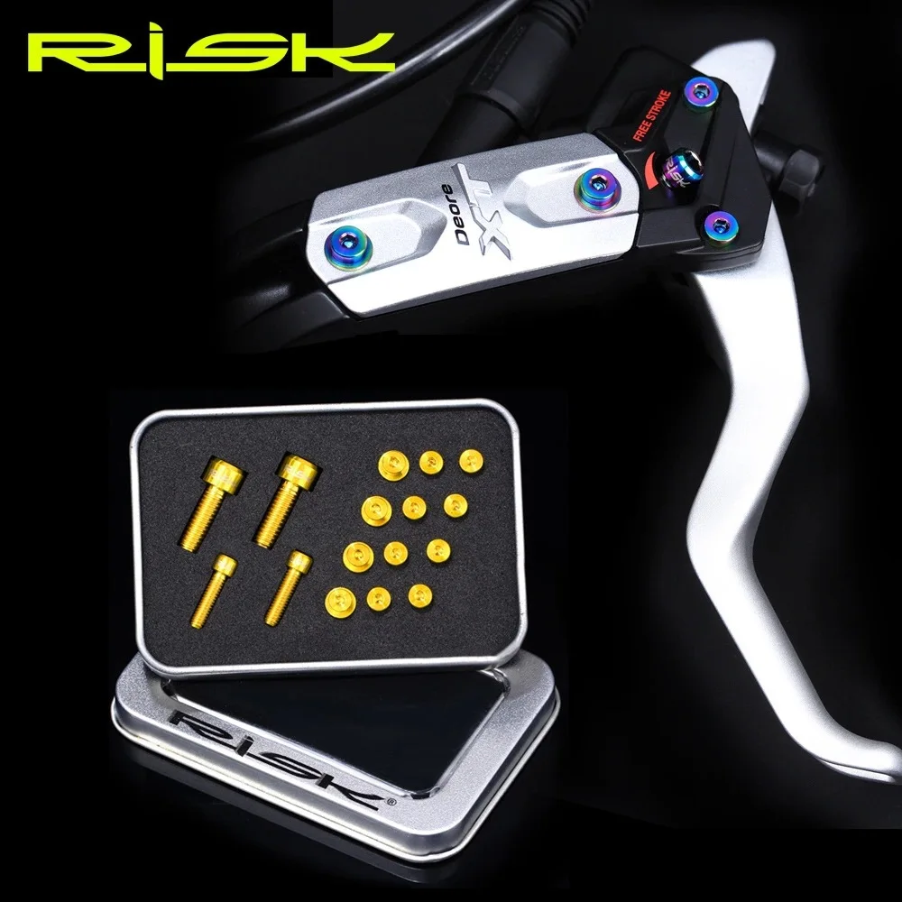 20pcs/box RISK RT101 XT775 Titanium Alloy Hydraulic Disc Brake Lever Fixing Bolts Unit Oil Cylinder Lid Screw Reservoir Cover
20pcs/box RISK RT101 XT775 Titanium Alloy Hydraulic Disc Brake Lever Fixing Bolts Unit Oil Cylinder Lid Screw Reservoir Cover