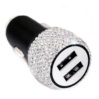 Diamond Inlay Vehicle Mounted Mobile Charge Safety Hammer Dual Usb Interface Compact Aluminium Alloy Convenient Charger
Diamond Inlay Vehicle Mounted Mobile Charge Safety Hammer Dual Usb Interface Compact Aluminium Alloy Convenient Charger