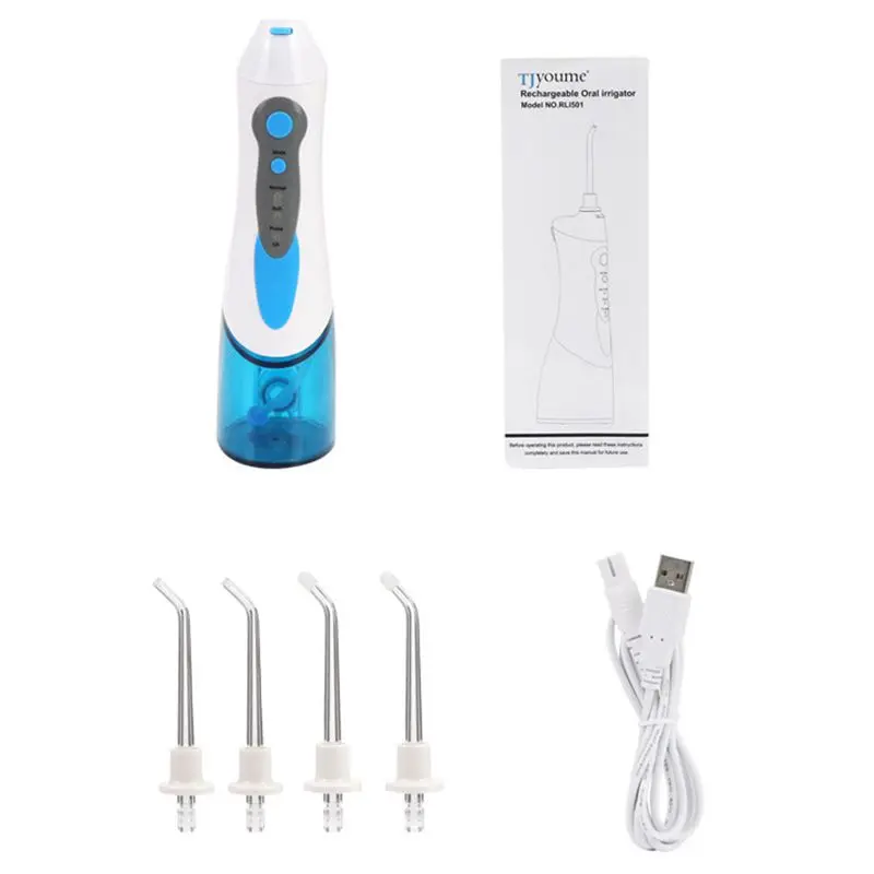 Cordless Oral Irrigator Portable Rechargeable Tooth Cleaner Whitening With 3 Modes Dental Water Jet Tips, Travel And Home Use
Cordless Oral Irrigator Portable Rechargeable Tooth Cleaner Whitening With 3 Modes Dental Water Jet Tips, Travel And Home Use