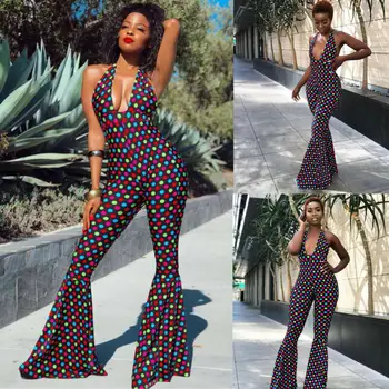 Women Ladies Clubwear Backless V Neck Multicolor Dot Empire Waistline Playsuit Bodycon Party Jumpsuit Romper Trousers
Women Ladies Clubwear Backless V Neck Multicolor Dot Empire Waistline Playsuit Bodycon Party Jumpsuit Romper Trousers