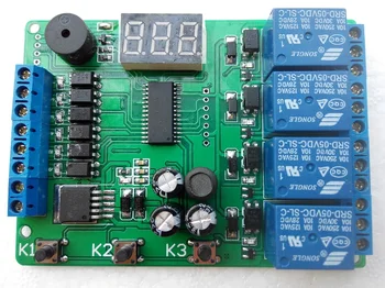 5/12 / 24v Four-way Relay Module Programmable Trigger Delay Time Motor Forward and Reverse Controller
5/12 / 24v Four-way Relay Module Programmable Trigger Delay Time Motor Forward and Reverse Controller