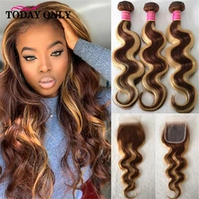 Highlight Body Wave Bundles With Closure P4/27 Ombre 30 inch Body Wave 3 4 Bundles With HD Lace Closure Brown Human Hair Bundles
Highlight Body Wave Bundles With Closure P4/27 Ombre 30 inch Body Wave 3 4 Bundles With HD Lace Closure Brown Human Hair Bundles