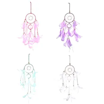 Feather Dream Catcher Pendant Hand Made Gift Girl Pendant Color Decoration Creative Handmade Gift with Light for LED
Feather Dream Catcher Pendant Hand Made Gift Girl Pendant Color Decoration Creative Handmade Gift with Light for LED