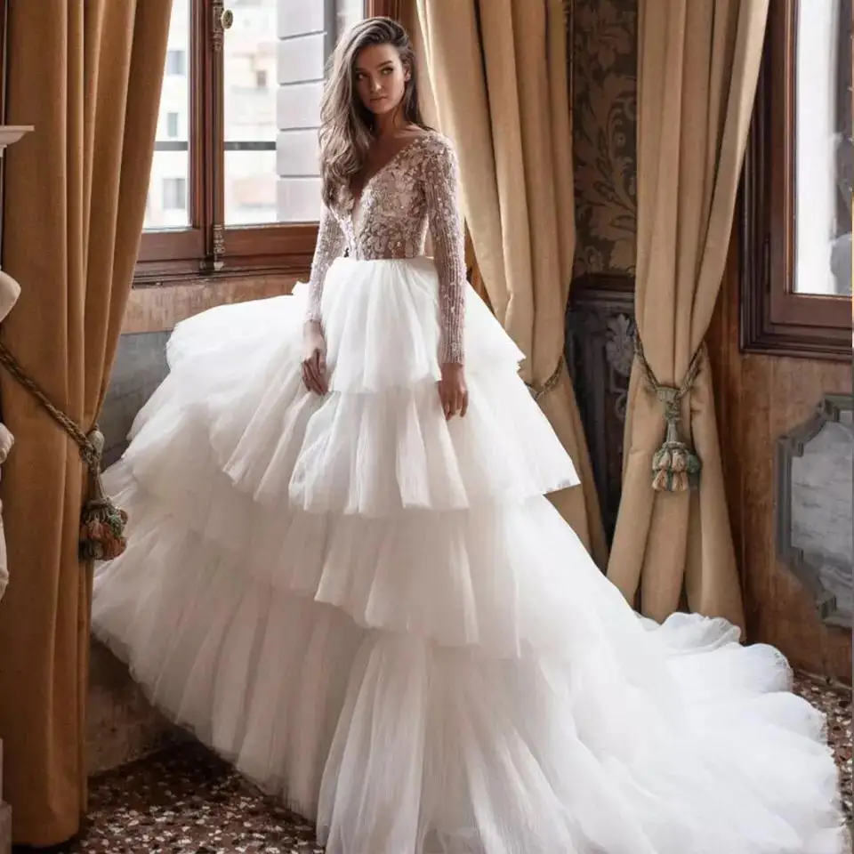 Fsuzwel Elegant Scoop Neck Long Sleeve A-Line Wedding Dresses 2020 Luxury Beaded Appliques Lace Vintage Bridal Gown Plus Size
Fsuzwel Elegant Scoop Neck Long Sleeve A-Line Wedding Dresses 2020 Luxury Beaded Appliques Lace Vintage Bridal Gown Plus Size