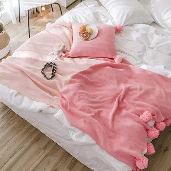 Cotton Knitted Blanket Pillowcase Sets Two-color Stitching Hairball Simple Air-conditioning Blanket Sofa Cushion Cover Thick
Cotton Knitted Blanket Pillowcase Sets Two-color Stitching Hairball Simple Air-conditioning Blanket Sofa Cushion Cover Thick