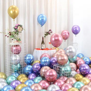10 inch 1.8g Metal Balloon Birthday Party Decoration Wedding Wedding Room Bedroom Background Wall layout Chrome Balloons
10 inch 1.8g Metal Balloon Birthday Party Decoration Wedding Wedding Room Bedroom Background Wall layout Chrome Balloons