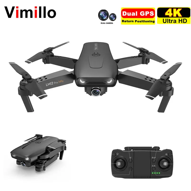 Vimillo RC Quadcopter Professional GPS Drone 4K With Dual Camera HD FPV Optical Flow Foldable Gesture Photo VS SG701
Vimillo RC Quadcopter Professional GPS Drone 4K With Dual Camera HD FPV Optical Flow Foldable Gesture Photo VS SG701