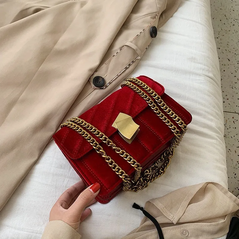 Фото Замшевая женская зимняя сумка через плечо новинка 2019 в полоску модная брендовая