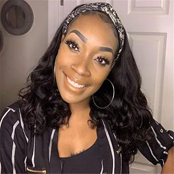 Headband Wig Brazilian Remy Hair Glueless Non Lace Front Wig Loose Wave Human Hair Wig for Black Women Large Size 
Headband Wig Brazilian Remy Hair Glueless Non Lace Front Wig Loose Wave Human Hair Wig for Black Women Large Size