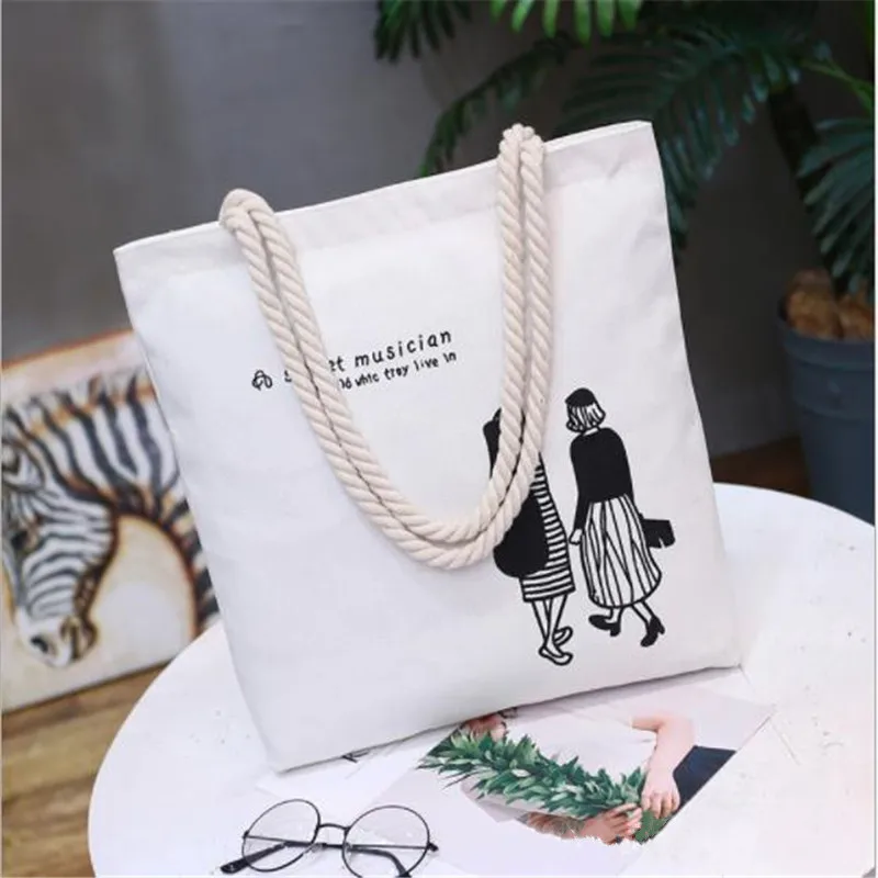Korean Version Of Canvas Bag Female Shoulder Letter Handbag Student Shopping Bag Literary Twisted Bag Strap Ladies Bag
Korean Version Of Canvas Bag Female Shoulder Letter Handbag Student Shopping Bag Literary Twisted Bag Strap Ladies Bag