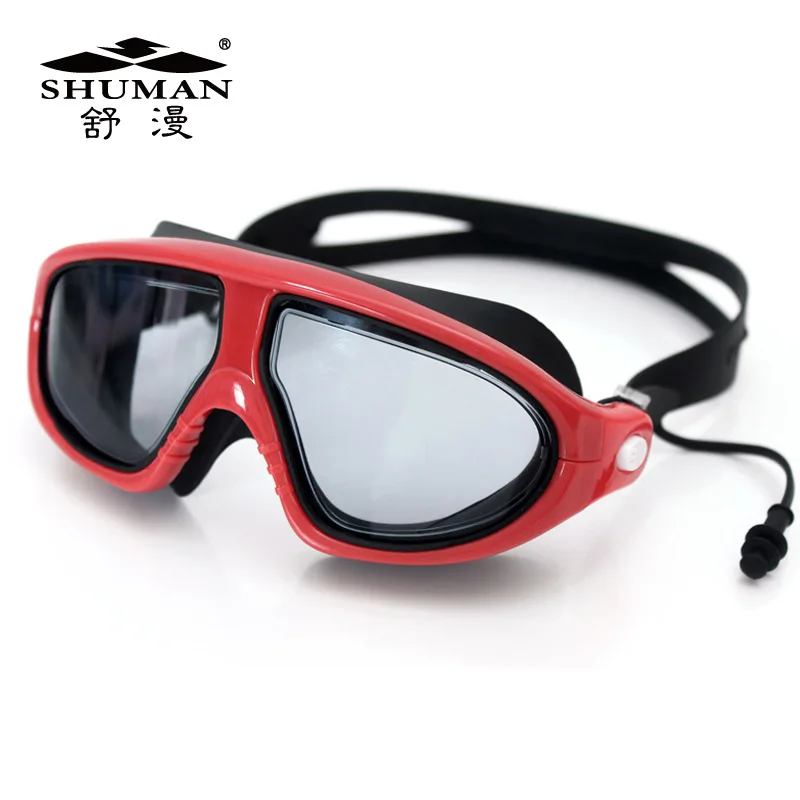 Shuman Goggles High-definition Electroplated Anti-fog Swimming Glasses Men And Women Big Box Electroplating Glass Anti-fog Earpl
Shuman Goggles High-definition Electroplated Anti-fog Swimming Glasses Men And Women Big Box Electroplating Glass Anti-fog Earpl