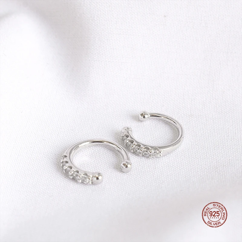 LKO Real 925 Sterling Silver Classic Trend Geometry Circle Ear Clip Non-Piercing Earrings For Women Jewelry Girls Ornaments
LKO Real 925 Sterling Silver Classic Trend Geometry Circle Ear Clip Non-Piercing Earrings For Women Jewelry Girls Ornaments