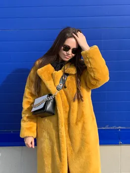 Winter Women High Quality Faux Rabbit Fur Coat Luxury Long Fur Coat Loose Lapel OverCoat Thick Warm Plus Size Female Plush Coats
Winter Women High Quality Faux Rabbit Fur Coat Luxury Long Fur Coat Loose Lapel OverCoat Thick Warm Plus Size Female Plush Coats