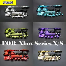 Color plastic gold-plated buttons FOR Xbox Series X/S thumbstick cap full button set controller buttons
Color plastic gold-plated buttons FOR Xbox Series X/S thumbstick cap full button set controller buttons