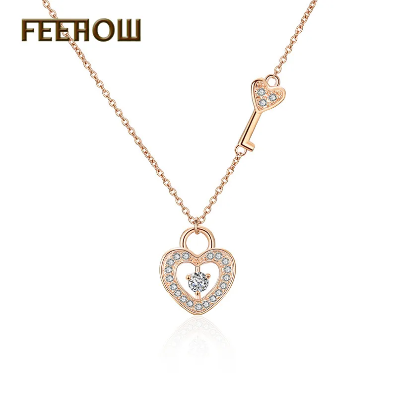 FEEHOW ювелирные изделия для лучших друзей головоломка BFF ключ замок компас Чи