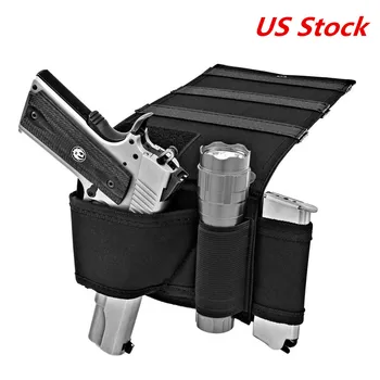 Adjustable Under Mattress Bedside Pistol Holster Car Seat Desk Closet Gun Handgun Holster with Flashlight Loop Magazine Holder
Adjustable Under Mattress Bedside Pistol Holster Car Seat Desk Closet Gun Handgun Holster with Flashlight Loop Magazine Holder