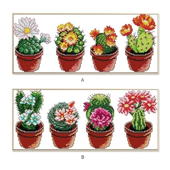 DIY 11CT Printed on Cloth DMC 14CT Counted Cross Stitch Kits set Chinese Embroidery Needlework Landscape Flowers "Cactus"
DIY 11CT Printed on Cloth DMC 14CT Counted Cross Stitch Kits set Chinese Embroidery Needlework Landscape Flowers "Cactus"