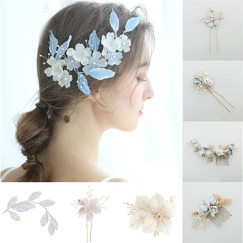 Flowers Bridal Hair Combs Trendy Women jewelry Accessories Beauty Handmade Bride Headwear Blue Flowers Headband Charms Headdress
Flowers Bridal Hair Combs Trendy Women jewelry Accessories Beauty Handmade Bride Headwear Blue Flowers Headband Charms Headdress