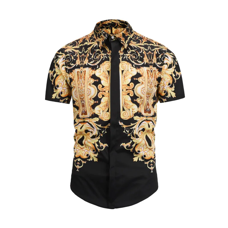 2019 Men Summer Clothes European Version Court Shirt Male Tide Streetwear Digital Printing Short Sleeve Camiseta Masculina
2019 Men Summer Clothes European Version Court Shirt Male Tide Streetwear Digital Printing Short Sleeve Camiseta Masculina