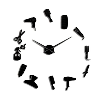 Diy Barber Shop Giant Wall Clock with Mirror Effect Barber Toolkits Decorative Frameless Clock Watch Hairdresser Barber Wall Art
Diy Barber Shop Giant Wall Clock with Mirror Effect Barber Toolkits Decorative Frameless Clock Watch Hairdresser Barber Wall Art