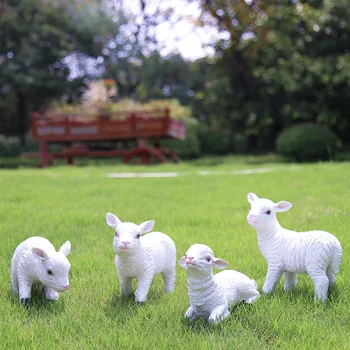 Creative Resin Sheep Statue Outdoor Garden Pond Decorative Cute Lifelike Sheeps Sculpture For Home Desk Garden Decor Ornament 
Creative Resin Sheep Statue Outdoor Garden Pond Decorative Cute Lifelike Sheeps Sculpture For Home Desk Garden Decor Ornament