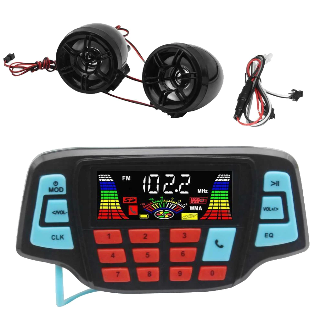 Waterproof Bluetooth LCD Screen Practical Accessories Motorcycle Audio Outdoor Mp3 Playing FM Radio Anti Theft Stereo
Waterproof Bluetooth LCD Screen Practical Accessories Motorcycle Audio Outdoor Mp3 Playing FM Radio Anti Theft Stereo