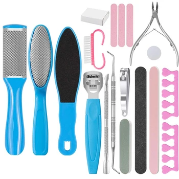 Non Slip Multifunction Foot Care Kit Pedicure Tools Manual Stainless Steel Clean Toenail 20 In 1 Callus Scraper Salon Portable
Non Slip Multifunction Foot Care Kit Pedicure Tools Manual Stainless Steel Clean Toenail 20 In 1 Callus Scraper Salon Portable